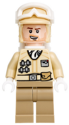 LEGO Minifigure -- Hoth Rebel Trooper, Stubble (75014)-Star Wars / Star Wars Episode 4/5/6 -- SW0462 -- Creative Brick Builders